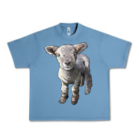 Pebble Blue southdown baby sheep Urban Heavy Tee - LillyAllenDesigns