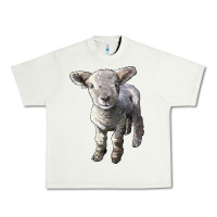 Pistachio southdown baby sheep Urban Heavy Tee - LillyAllenDesigns