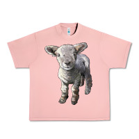 Salmon southdown baby sheep Urban Heavy Tee - LillyAllenDesigns