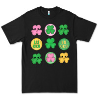 Black st.patrick's day clovers Premium Tee - MaliasSmallBusiness