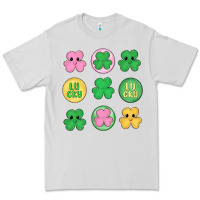 Dove Grey st.patrick's day clovers Premium Tee - MaliasSmallBusiness