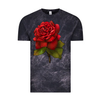 Cloud Black Oklahoma Rose Illustrations Vintage Tee - LillyAllenDesigns