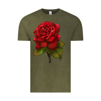 Vintage Olive Oklahoma Rose Illustrations Vintage Tee - LillyAllenDesigns