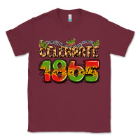 Burgundy celebrate 1865 juneteenth Classic Tee - LillyAllenDesigns