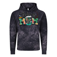 Cloud Black fishing mom Vintage Hoodie - LillyAllenDesigns