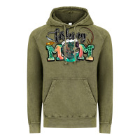 Vintage Olive fishing mom Vintage Hoodie - LillyAllenDesigns