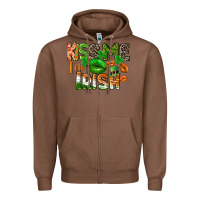 Chestnut Kiss me i am irish St. Patrick's Day Zipper Hoodie - CowGirlArtShop