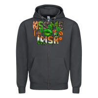 Smoke Kiss me i am irish St. Patrick's Day Zipper Hoodie - CowGirlArtShop