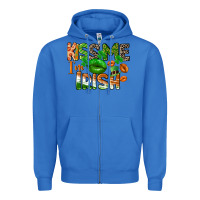 True Royal Kiss me i am irish St. Patrick's Day Zipper Hoodie - CowGirlArtShop