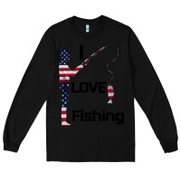 Black I love fishing Long Sleeve Tee - Bettercallsaul