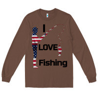 Chestnut I love fishing Long Sleeve Tee - Bettercallsaul