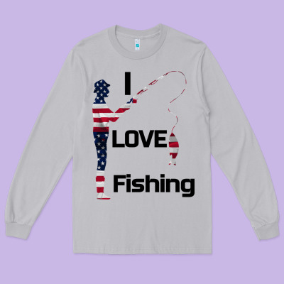 I Love Fishing Long Sleeve Tee Designed By Bettercallsaul