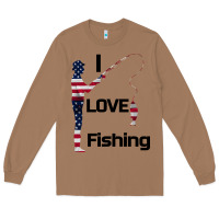 Toasted Coconut I love fishing Long Sleeve Tee - Bettercallsaul