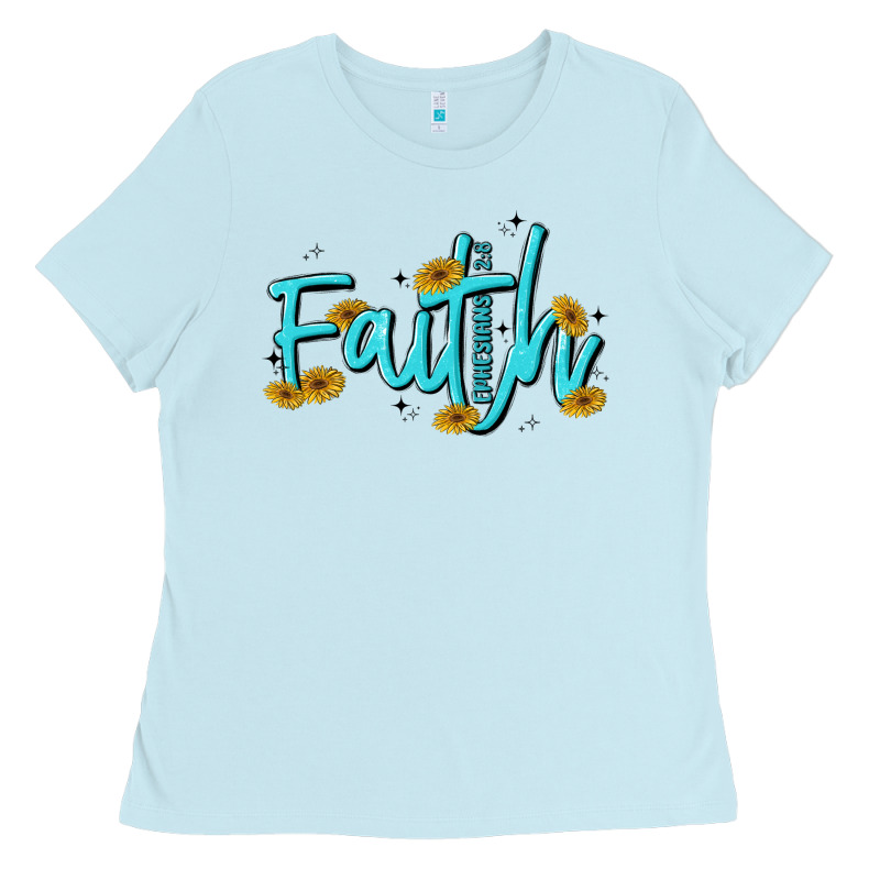 Faith Ladies Tee by MaliasSmallBusiness | Teevron