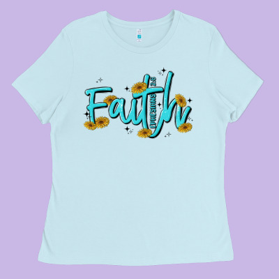 Faith Ladies Tee Designed By Maliassmallbusiness