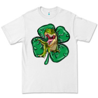 White dinosaur st patricks day Premium Tee - MaliasSmallBusiness