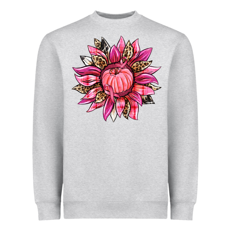 Breast Cancer Sunflower Heavyweight Sweatshirt by texasbilliewilder | Teevron