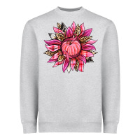 Heather Grey breast cancer sunflower Heavyweight Sweatshirt - texasbilliewilder