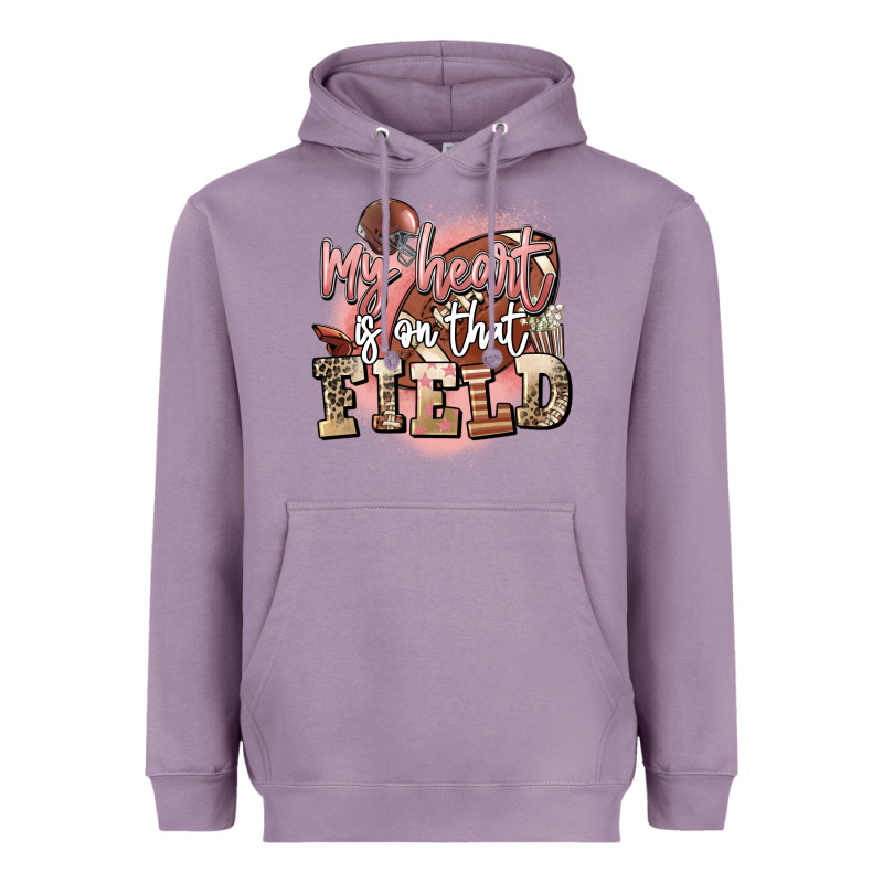 My Heart Is On That Field Heavyweight Hoodie by FaDigitalArtStudio | Teevron