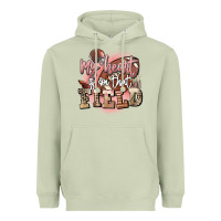 Matcha my heart is on that field Heavyweight Hoodie - FaDigitalArtStudio