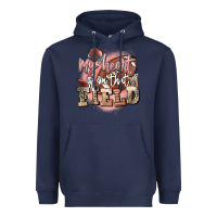 Navy my heart is on that field Heavyweight Hoodie - FaDigitalArtStudio