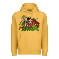 St. Patrick's Farm With Gold Premium Hoodie | Teevron