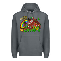 Rock St. Patrick's farm with gold Premium Hoodie - OliviaCreatesArt