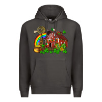 Smoke St. Patrick's farm with gold Premium Hoodie - OliviaCreatesArt