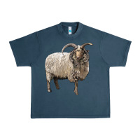 Midnight Navy navajo churro sheep Urban Heavy Tee - LillyAllenDesigns