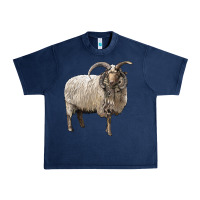 Navy navajo churro sheep Urban Heavy Tee - LillyAllenDesigns