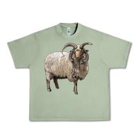 Oil Green navajo churro sheep Urban Heavy Tee - LillyAllenDesigns