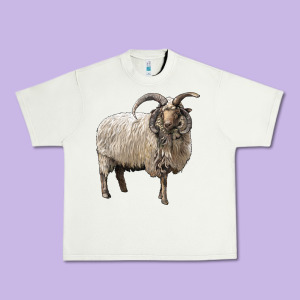 Navajo Churro Sheep Urban Heavy Tee Designed By Lillyallendesigns