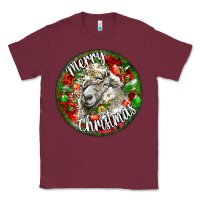 Burgundy christmas lincoln sheep Classic Tee - LillyAllenDesigns