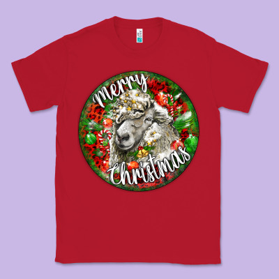 Christmas Lincoln Sheep Classic Tee Designed By Lillyallendesigns
