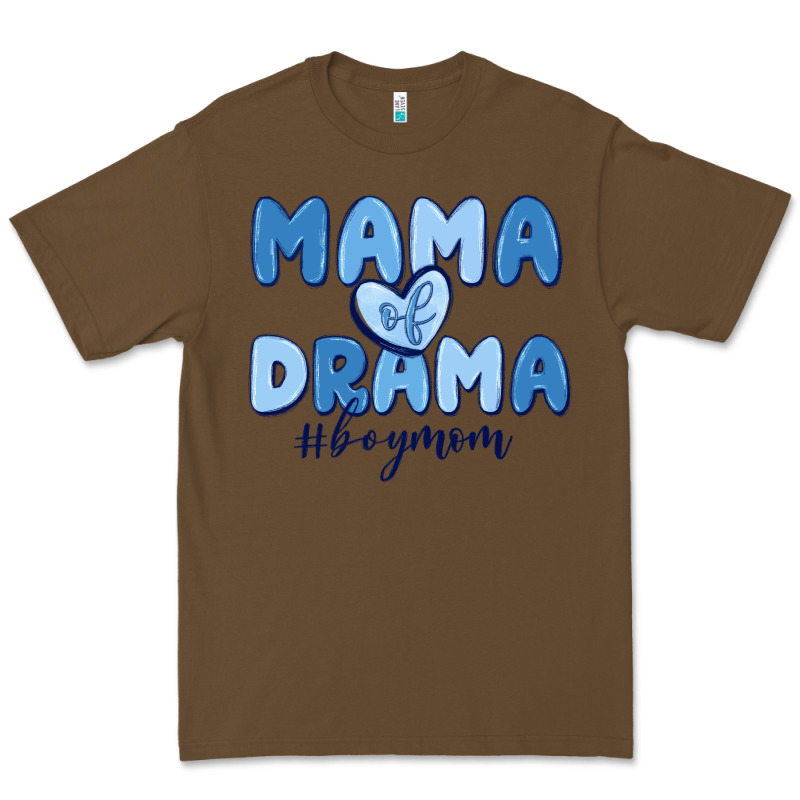 Mama Of Drama Boy Mom Premium Tee by MaliasSmallBusiness | Teevron