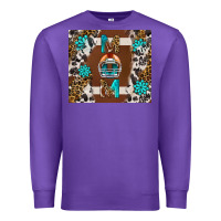 Purple american football mom tumbler Premium Sweatshirt - BundleAndBundleShop