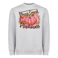 Heather Grey breast cancer awareness Heavyweight Sweatshirt - texasbilliewilder
