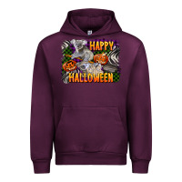 Mauve Wine happy halloween koala Urban Hoodie - LillyAllenDesigns