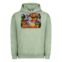 Pigment Oil Green happy halloween koala Urban Hoodie - LillyAllenDesigns