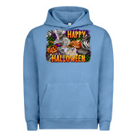 Pigment Pebble Blue happy halloween koala Urban Hoodie - LillyAllenDesigns
