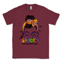 Burgundy spooky mama Classic Tee - JahusDesignShop