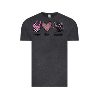 Vintage Black peace love racing Vintage Tee - JahusDesignShop