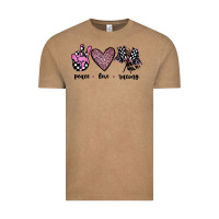 Vintage Coffee peace love racing Vintage Tee - JahusDesignShop