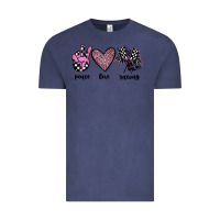 Vintage Denim peace love racing Vintage Tee - JahusDesignShop