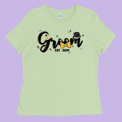 Groom Ladies Tee Designed By Maliassmallbusiness
