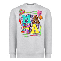 Heather Grey Autism Mama Heavyweight Sweatshirt - NancyCooperArtShop