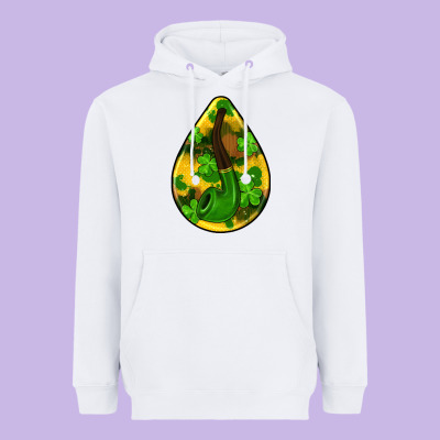 St.patrick's Teardrop Earrings Heavyweight Hoodie Designed By Fadigitalartstudio