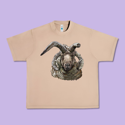 Navajo Churro Sheep Head Urban Heavy Tee Designed By Lillyallendesigns