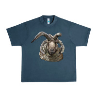 Midnight Navy navajo churro sheep head Urban Heavy Tee - LillyAllenDesigns