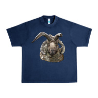 Navy navajo churro sheep head Urban Heavy Tee - LillyAllenDesigns